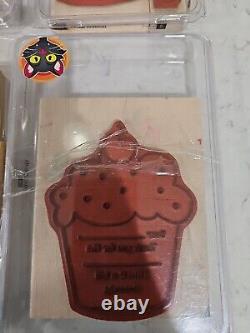 Stampin' Up! Vintage Valentines, fun And Fast Notes, Stamps Rubber Rare Retired