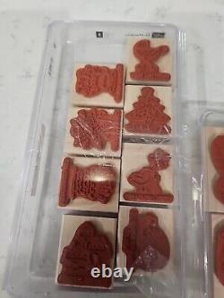 Stampin' Up! Vintage Valentines, fun And Fast Notes, Stamps Rubber Rare Retired