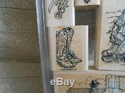 Stampin' Up! / WILD WILD WEST / SET OF 6 STAMPS / MOUNTED, USED