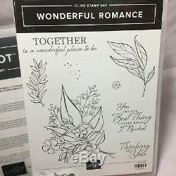 Stampin' Up WONDERFUL ROMANCE stamp set & WONDERFUL FLORAL FRAMELITS framelits