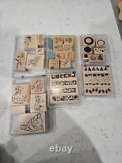 Stampin'Up! Weather Or Not, Summer By The Sea, Etc Stamps Rubber Rare