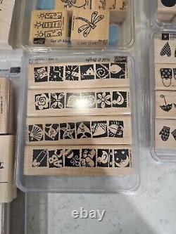 Stampin'Up! Weather Or Not, Summer By The Sea, Etc Stamps Rubber Rare