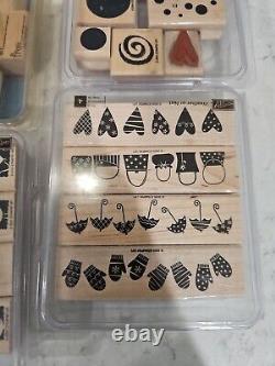 Stampin'Up! Weather Or Not, Summer By The Sea, Etc Stamps Rubber Rare