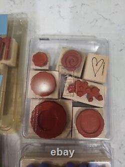 Stampin'Up! Weather Or Not, Summer By The Sea, Etc Stamps Rubber Rare Retired