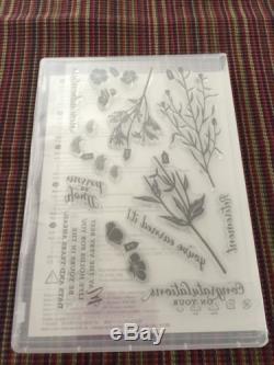 Stampin Up Wild About Flowers Set Of 12 Clear Mount Photopolymer NEW