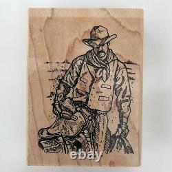 Stampin Up Wild Wild West 2002 Set Of 6 With Box Stamps