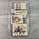 Stampin Up Wild Wild West Rubber Stamp Set of 6 2002 Cowboy Western Never Inked