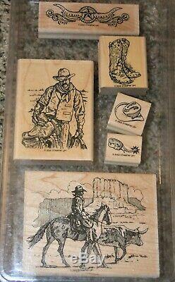 Stampin Up Wild Wild West Western Cowboy Stamp Set, Complete