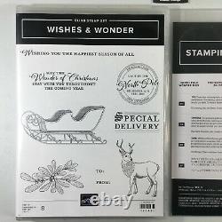 Stampin Up Wishes & Wonder Stamp Set And North Pole Wonder Dies Christmas NEW