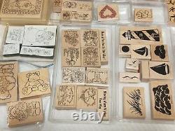 Stampin' Up Wood MULTIPLE SETS. Christmas. Hearts. Thanks. Floral. Bears. Greetings