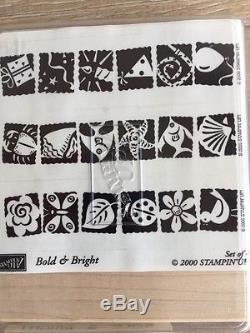 Stampin' Up Wood Mounted Rubber Stamps 128 Total Mixed Lot 17 Sets NewithUsed