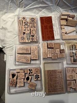 Stampin' Up! Wood Mounted Sets with Ink Pads
