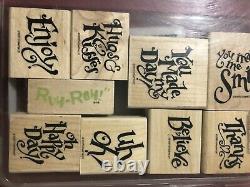Stampin Up Wood Stamp Sets Used
