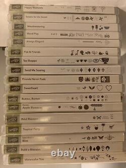 Stampin' Up! X 17 Sets! 130 Individual Stamps! Practically Brand new
