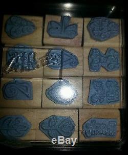 Stampin Up Year Round Cheer Set of 12 Rubber Stamps