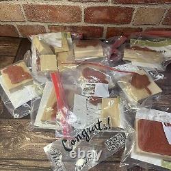 Stampin Up lot 132 STAMP SETS Rubber & Clear Acrylic + 9 Sets w Blocks Most New