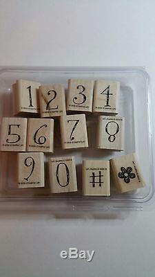 Stampin' Up wood mounted stamp set Whimsical Numbers