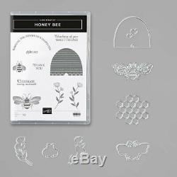 Stampin up Honey Bee cling set & matching Detailed Bee Dies bundle NEW