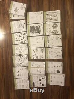 Stampin up Huge Lot Of 20 New Retired Stamping Sets