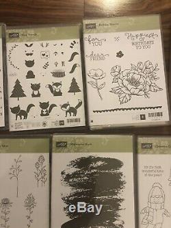 Stampin up Huge Lot Of 20 New Retired Stamping Sets