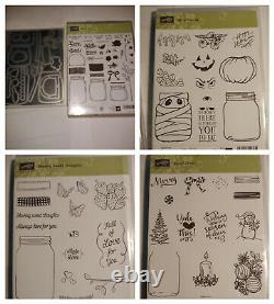 Stampin up Jar of Love Cheer Haunts & Sharing sweet thoughts 4 stamp sets & Dies