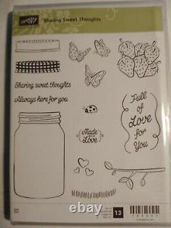 Stampin up Jar of Love Cheer Haunts & Sharing sweet thoughts 4 stamp sets & Dies