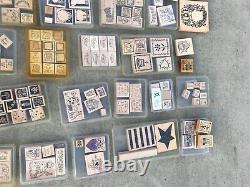 Stampin up! LOT 40 used stamp sets (225+ total) rubber stamps holiday/seasonal
