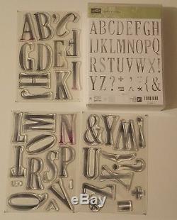 Stampin up Letters For You + Numbers of Years stamp sets + Large Number dies