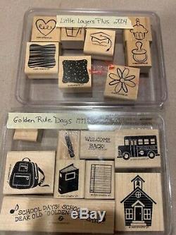 Stampin up Lot. 15 different sets with 124 stamps in all. Sports, shapes, sayings
