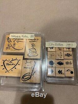 Stampin up Lot. 15 different sets with 124 stamps in all. Sports, shapes, sayings