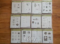 Stampin-up! Lot of 12sets (86) stamps unmounted