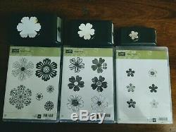 Stampin up Mixed Bunch, Flower Shop, Petite Petals Stamps Sets WithMatching Punches