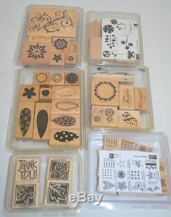 Stampin up Retired Lot of 30 sets 197 Stamps New Used