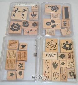 Stampin up Retired Lot of 30 sets 197 Stamps New Used