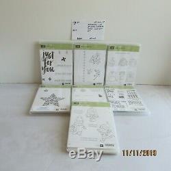 Stampin' up/ Rubber stamp sets/ lot of 27/ very good/ 1101