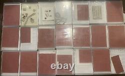 Stampin up Stamp Set lot of 40 with Christmas, Happy Birthday Stamps