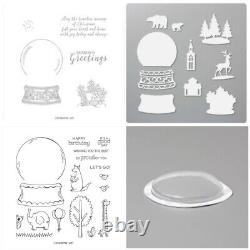 Stampin up Still scenes & Zoo Globe stamp set & Dies & 4 Sets Shaker Globes