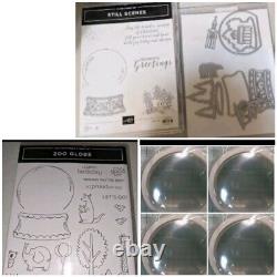 Stampin up Still scenes & Zoo Globe stamp set & Dies & 4 Sets Shaker Globes