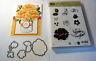 Stampin up Stippled Blossoms clear set & matching dies by daveuse with jar