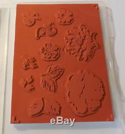 Stampin up Stippled Blossoms clear set & matching dies by daveuse with jar