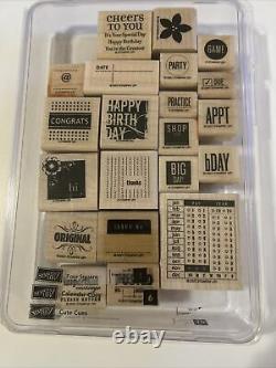 Stampin up Totally Tabs Stamp Set and Retired Rare punch (office Stamp Theme)