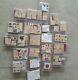 Stampin up lot. 24 wood stamp sets and 15 punches