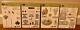 Stampin up lot of 17 stamp sets, some wood some not