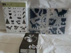Stampin up stamp and punch set Foxy Friends