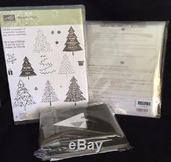 Stampin up stamp set Peaceful Pines Perfect Framelits Die Christmas Tree Punch