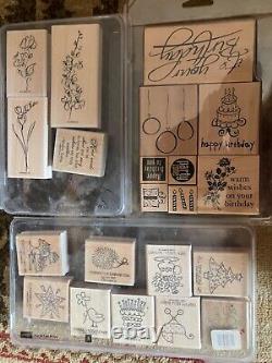 Stampin up stamp sets and marker set, only used a few times in mint condition