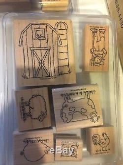 Stampin up stamp sets lot Mostly Brand New Plus Embossing Tool And Supplies