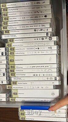 Stampin up stamp sets lot Of 70