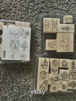 Stampin up stamp sets lot new And Used