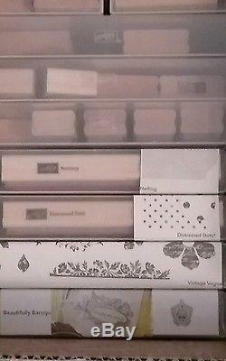 Stampin up stamp sets lot wood mount retired fairies dragons WS1